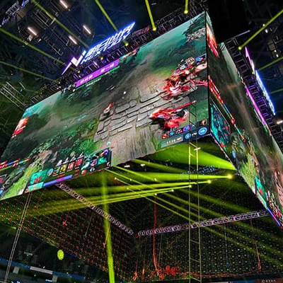 תצוגת LED להשכרה עבור esports arena jumbotrons